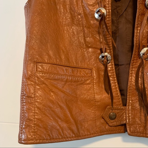 Vintage Pleather Vest - Picture 4 of 16